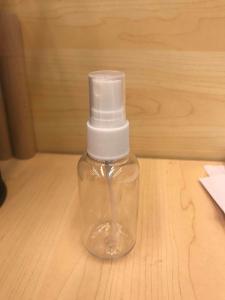 China mini 2oz Clear PET Spray Bottles For Essential Oils factory