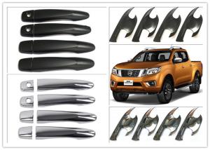 China NISSAN Navara NP300 2015 Frontier Side Door Handle Inserts and Covers , Black and Chrome factory