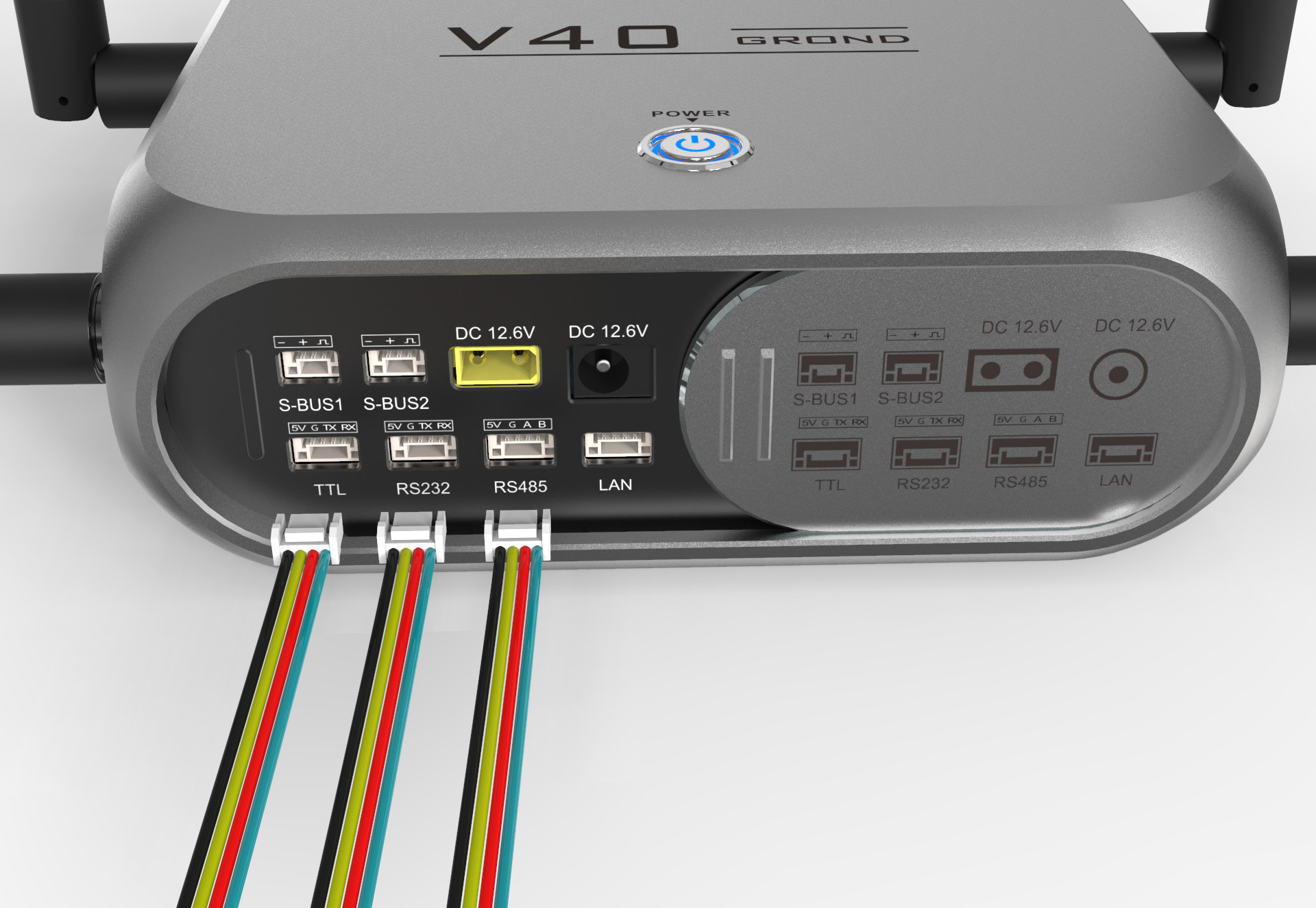 10km 30km UAV Radio Link , 800M Drone Data Link 2-4dB Rod Antenna
