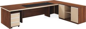 China High Density Foam Inside Executive Wooden Office Table 2.8m / 3.2m factory