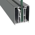 Aluminum Glass Fence Secure Channel Perfect for 10-17mm Glass and Indoor or