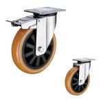 380kg Capacity 5" Heavy Duty Polyurethane Casters With Ball Bearing