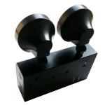 Custom Battery Operated Twin Spot Emergency Lights 220V with Steel Casing