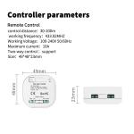 White Zigbee Smart Switch 86*86*40mm AC 100-240V Homekit Thread Light Switch