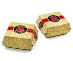 Eco Recyclable Cardboard Hamburger Boxes Pizza Lunch Patty Packaging