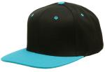 Flexfit Reflective Visor Snapback Black Cap , Contrasting Eyelets Mens Snapback