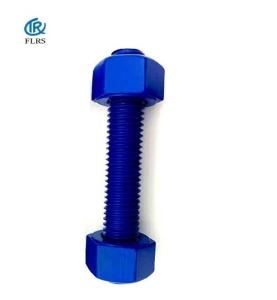 China PFTE Coating Double Ended Bolt / A193B7 /A1942H XYLAN Stud Bolts factory