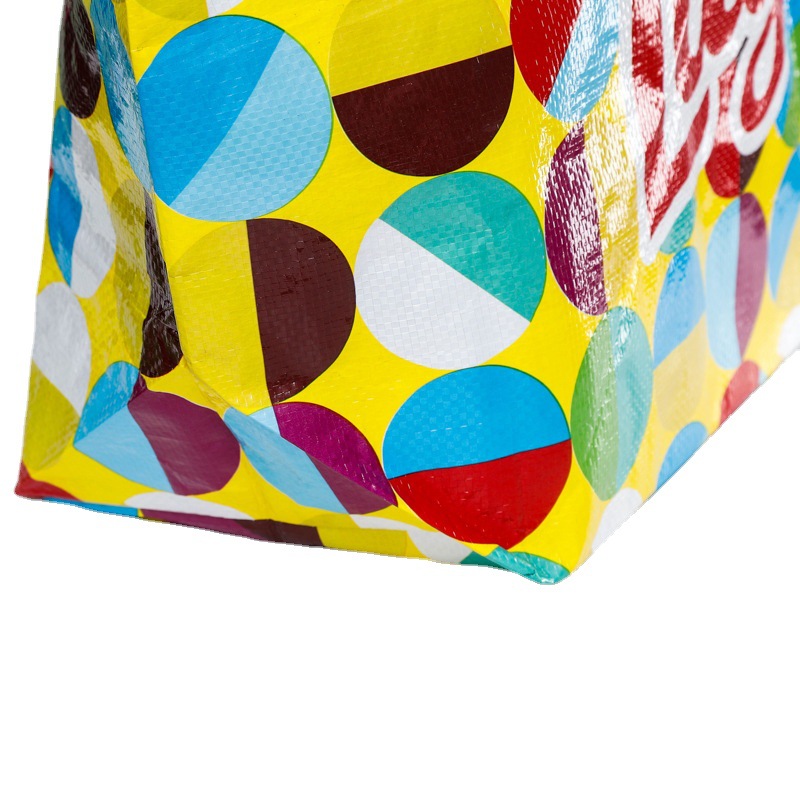 Eco-friendly Snakeskin Composite Plastic Color Printing Woven Bag for Customer Needs