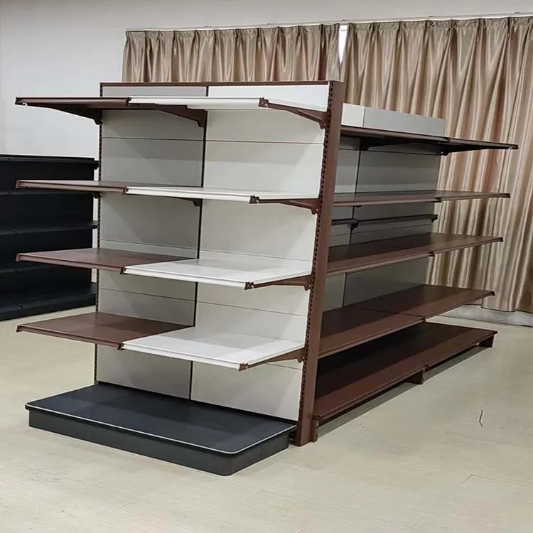 Factory Custom Size Color supermarket shelves end shelf gondola racks