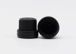 CRC Essential Oil Plastic Screw Caps Plastic Black With Insert 18mm Tamper