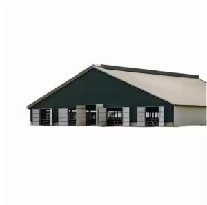 China Q235 Q345 Steel Structure Cow Shed Temporary Prefab Metal Storage Sheds factory