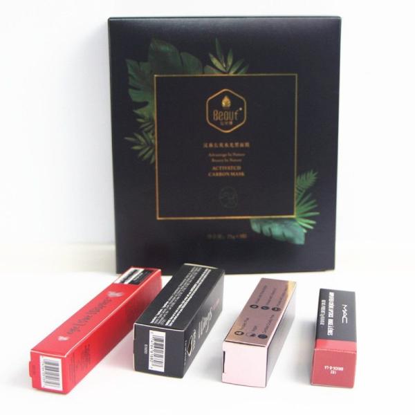 Embossing Cosmetic Packing Box CMYK Printing UV Print Art Paper Material, Beauty