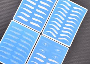 China 3D Blue Rubber Best Selling Blue Eyebrow Practice Skin For Permanent Makeup Beginner factory