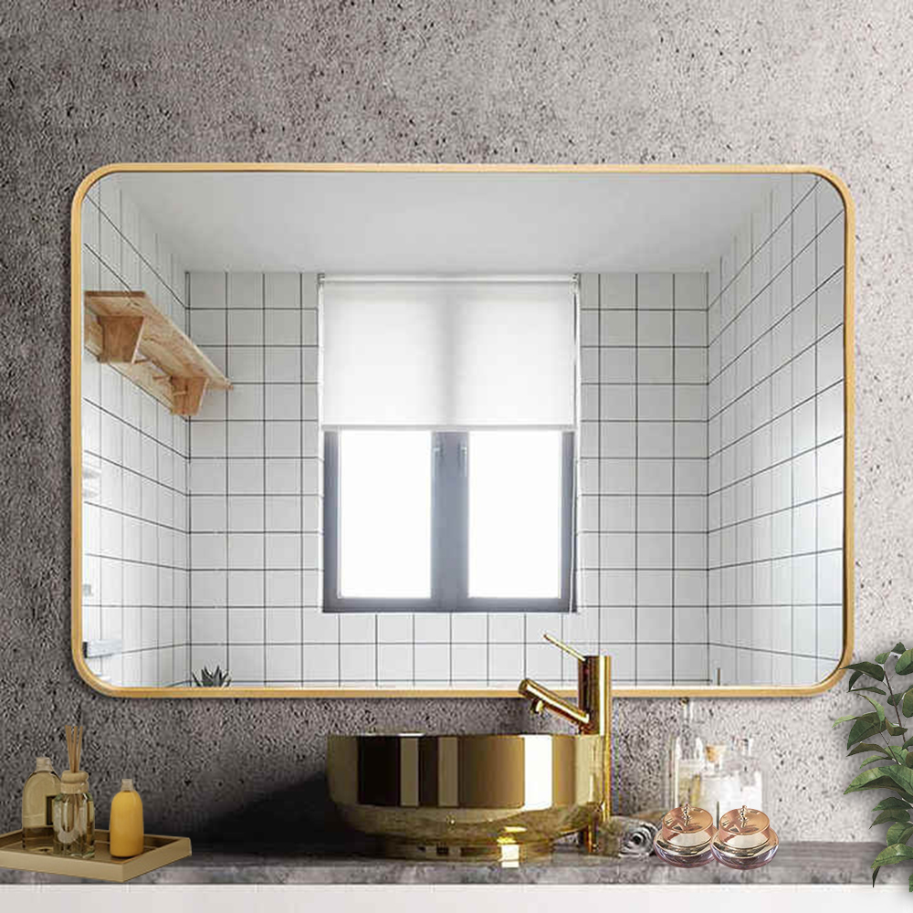 Aluminium Alloy Frame Glass Mirror for Good Selling Customized Size Bathroom Stand