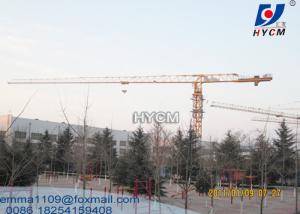 China QTZ125 City Tower Crane Construction PT6015 Model 60m Working Jib L46 Mast Section factory