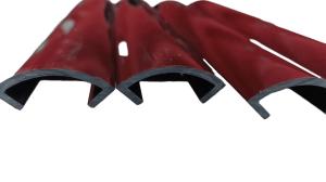China Orange PVC ABS Plastic U Channel Extrusion Profile factory