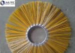 Galvanized Iron Snow Sweeper Brush Crimpled Steel Wire Mixed Rotary Flat Ring