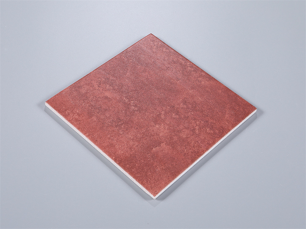 Red Acid-Resistance 200x200mm Interior Floor Ceramic Rustic Tile For Bedroom And Bathroom