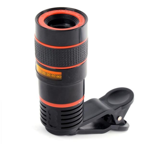 Clip 12X Zoom Mobile Phone Telescope Lens Telephoto External Smartphone Camera