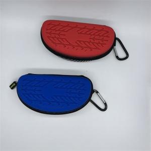 China Rubber Bespoke Logo Hard Zipper Glasses Case Handhold Eyeglasses Case 16*8*7.5CM factory