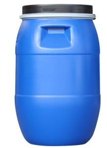 China Capacity 60L Plastic Barrel Drum Polyethylene High Density Open Head factory