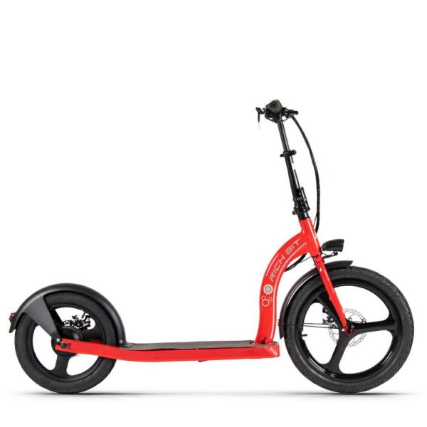 China Off Road Big Wheel Electric Scooter With Pedals Assisted RICH BIT H100 Front 20" Rear 16" factory