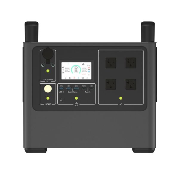 China 2000w 110V/220V Pure Sine Wave Solar Battery Portable Power Station With Solar Panel factory