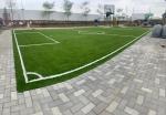 11000 Dtex 40mm Soccer Artificial Grass Field Green Colour