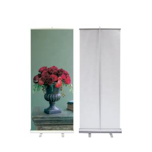 China 80x200cm Roll Up Banner Display Stand Digital Printing Sturdy Aluminum Frame factory