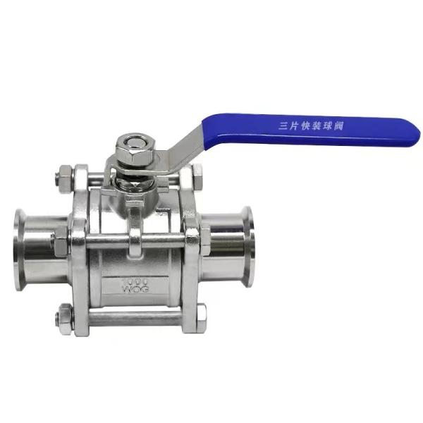 WZ Food Grade Stainless Steel 304 316 316L Ball Valve Sanitary Vacuum 3pc Ball