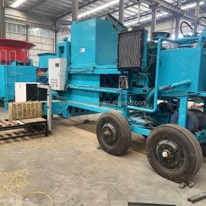China Wood Sawdust Hay Baler Bagging Machine Equipment with 80-120 Bales Capacity and PLC factory