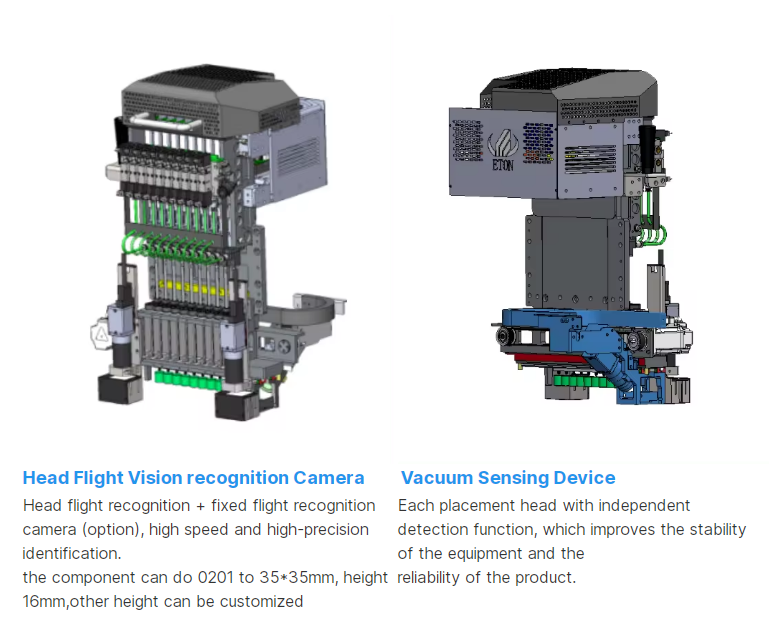 Customized 1.2m Electrical PCB Assembly SMT High Speed Mounter