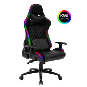 China LED Light and Remote Control PU Gaming Chair Office Furniture with Synthetic Leather factory