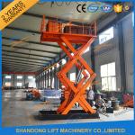 1T 5.5M Hydraulic Heavy Duty Scissor Lift Electric Home Scissor Lift Platform