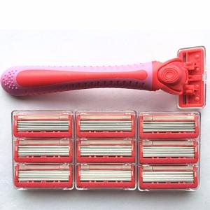 China 6 Blades Disposable Facial Razor Women with Razor Head Refills factory