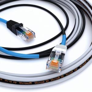 CAT6 Flat FTP Shielded Ethernet Cable with Snagless Boot
