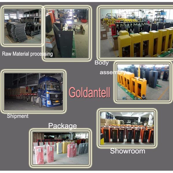 Stainless Steel Electronic Entrance automatic vehicle barrier With 4m Straight Arm