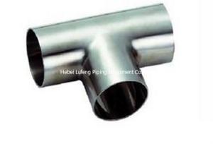 China high quality stainless steel pipe fitting tee , 304 stainless steel pipe factory
