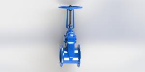 China Outside Screw Yoke Water Gate Valve With Soft Wedge / Fusion Bonded Epoxy Coated factory