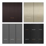 24V DC KNX Wall Switch Stainless Steel / Aluminum Panel For Room Control