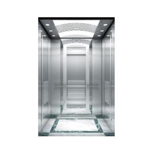 China 630kg 800mm Passenger Elevator Stainless Steel Lifts For Homes 1m To 1.75m/S factory