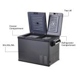 Rechargeable Compressor Camping Fridge 50L Car DC Solar Refrigerator and Freezer
