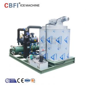 China 25 Hp Semi Hermetic Compressor Flake Ice Machine -5℃ ice temp 5 ton / day factory
