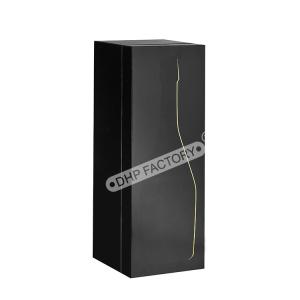 China Matte Black Single Champagne Packaging Boxes Red Wine Gift Boxes Customizable factory