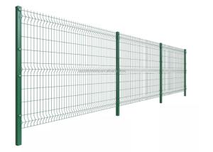 China Outdoor Decorative Metal 3mm Plastic Coated Wire Fencing 3d Bending Curved Panel factory