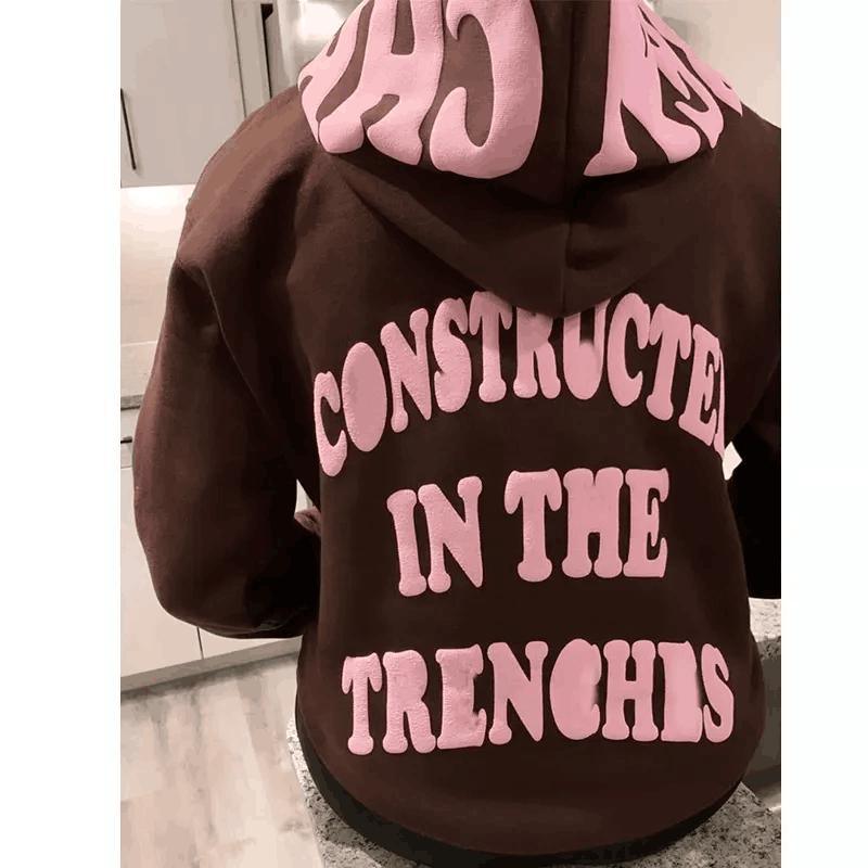 Custom Puff Print Sweatshirt 3D Logo Oversized Heavyweight Fleece Sweater Men Sport Cotton Men&prime;s Hoodies &amp; Sweatshirts