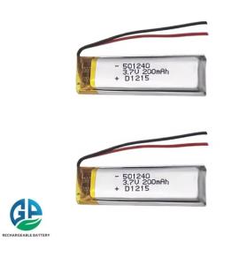 China Small 3.7 Volt 501240 200mah Li Polymer Battery For Electronic Toy High Quality Smart Device Lithium Battery factory