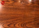 Dark Wooden Pattern PVC Laminated Steel Plate Decorative Metal Sheets For Wall