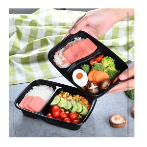 Microwavable Take Out Pp Disposable Plastic Food Containers With Lid