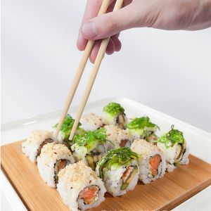 Custom Designed Rikyu Chopsticks with 100% Natural Moso Bamboo Food Safe and